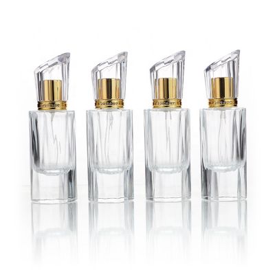 Luxury 50ml Cylinder Perfume Glass Bottle Refillable Spray Empty Perfume Bottle For Sale