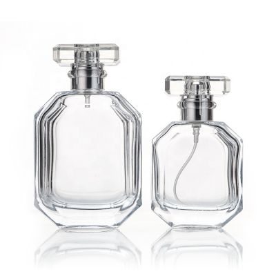 2021 Luxury Crimp Refillable Spray Empty Women Perfume Glass Bottles 50ml 100ml