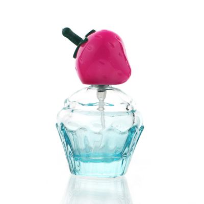30 ML Selling Recycling Strawberry Shape Glass Perfume Bottle Bulk