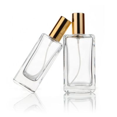 Customize Logo And Packaging Square Perfume Glass Bottle 30ml 50ml 100ml Empty Perfume Bottles For Sale