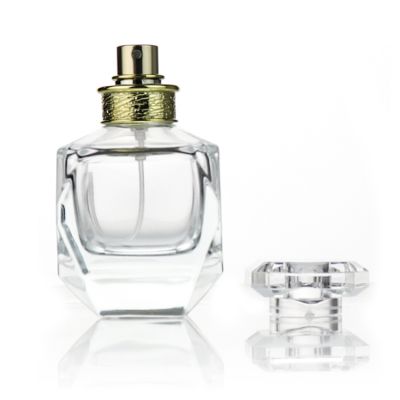 Dubai Custom Luxury Diamond Perfume Bottle 50 ml With Spray Pump