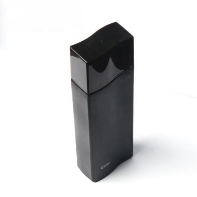 Wholesale Factory Price Empty Black Square 60Ml 6Cl Spray Luxury Glass Perfume Bottle With Cap
