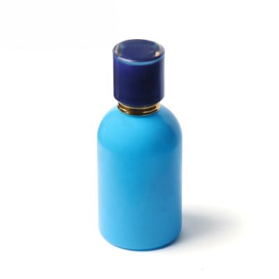Factory Price Custom Spray Blue 100Ml Glass Perfume Bottles For Men Women Perfume Bottle