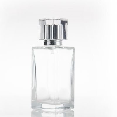 Fancy empty luxury design rectangular men glass moroccan arabian refillable resin vintage perfume spray bottle