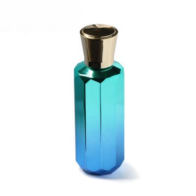 High Quality Luxury Custom Made 10Cl 100Ml Glass Perfume Bottle Hexagon With Pump Spray Cap For Sale