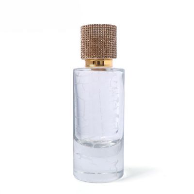 2021 Hot Selling Clear 50Ml Glass Perfume Bottle Empty Glass Round Perfume Bottle With Spray