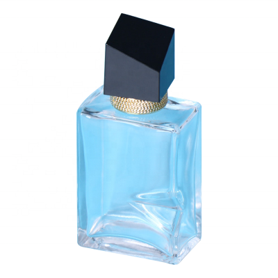 Wholesale customization 10ml sale clear glass luxury empty perfume bottle black cap