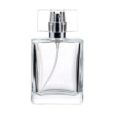 Wholesale customization Glass Clear spray perfume bottle 50ml perfume luxury