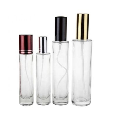 Wholesale Custom 50ml 100ml empty round clear glass spray perfume bottle cosmetic glass bottle