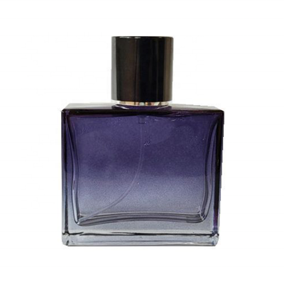 Wholesale customization empty Glass 55ml Clear Purple perfume atomizer bottle