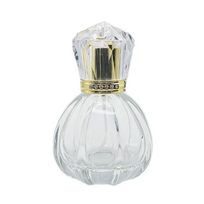 Wholesale 50ml crown glass perfume bottle spray bottle sub-bottling press bottle