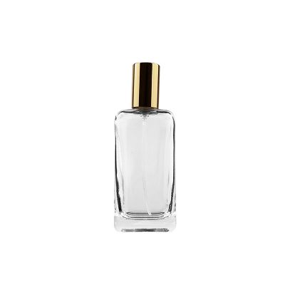 wholesale luxurious perfume bottle 50ml square glass perfume bottle empty spray bottle square