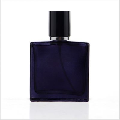 wholesale unique men's perfume glass bottle luxury 30ml square perfume bottle glass empty perfume bottles black