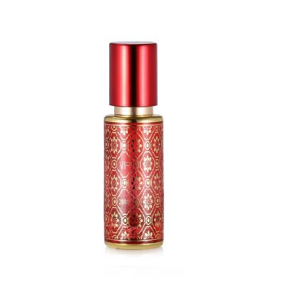 Luxury 20ml atomizer Arabic glass perfume bottle cylinder cosmetics makeup products