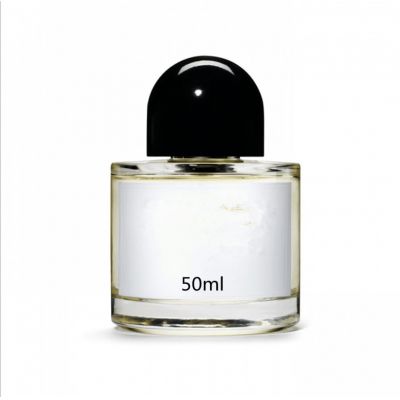 50ml Empty high quality cylinder round shape transparent OEM luxury glass perfume bottle with pump sprayer
