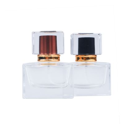 Customized Luxury Clear Empty 30ml Glass Pump Sprayer Perfume Glass Bottle 30ml