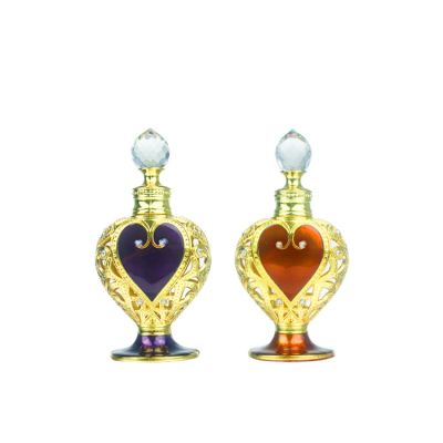 12ml Heart Shape Glass Mini Empty Refillable Perfume Bottles