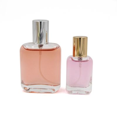 Wholesale cosmetics packaging transparent glass perfume bottles