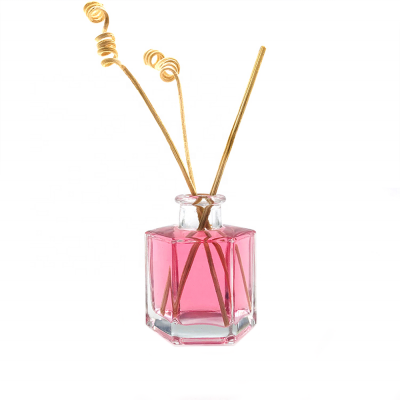 Hexagon 50ml Clear Reed Diffuser Glass Bottle