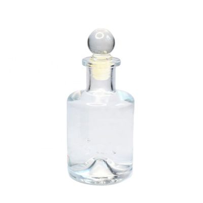 Round Diffuser Rattan Sticks Gifts Aromatherapy Glass Bottle With Lids essential oil bottles