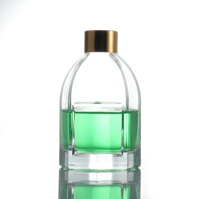 Empty luxury custom unique aroma oil fragrance home reed diffuser refill glass bottle gift container