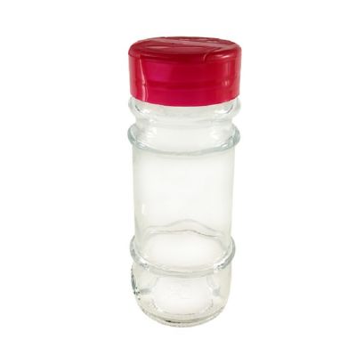 Glass Spice Jars Set Custom Round Mini Kitchen Spice 100ml Glass Jar with Shaker Lid