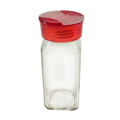 4oz 120ml hot sale square kitchen storage spice jar with flapper cap
