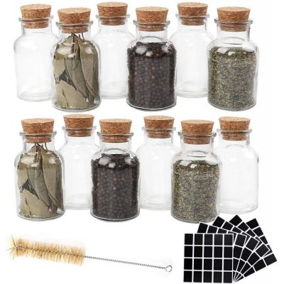 150ml Glass Spice Jars Reusable Glass Spice Bottles Glass Containers with Cork