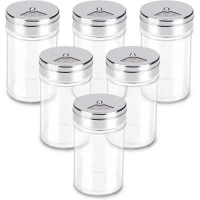 Glass Spice Jars,3 oz Spice Bottles with Shaker Lids