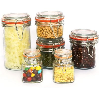 Glass Spice Jars ,Food Storage Jars With Airtight Lids,Mason Jars