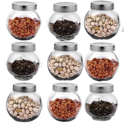 Glass airtight jar, food storage jar, spice tea bean candy preservation bottle, spice jar, pepper bottle, storage tool