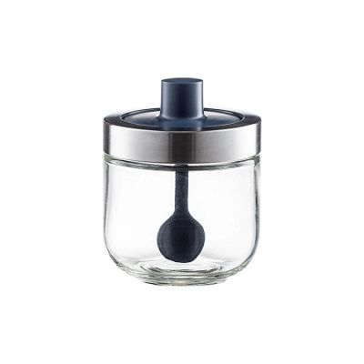 Glass Spice Box Spoon Lid Integrated Spice Jar Combination Seasoning Jar Kitchen Supplies Salt Shaker Oil Bottle Seasoning tools