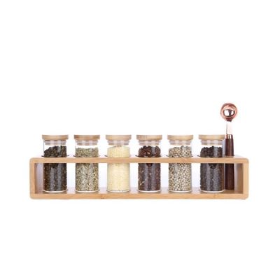 Jars for spices Food Container Glass Seasoning Bottle BBQ Cooking Pepper Salt Cumin Shaker Storage Bottle 6 Piece Set