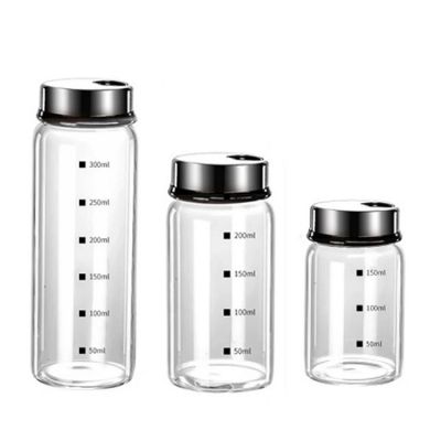 Glass Spice Jar Bottle for Seasoning Condiment Salt Pepper Storage with Lid Airtight Caps wholesales