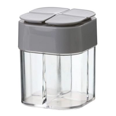 Seasoning Jar Square Glass Container Seasoning Bottle Spice Organizer Outdoor Camping Seasoning Container Kitchen Gadget Sets