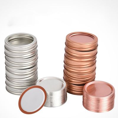 Factory sale 70mm 86mm Bulk Regular Silver Gold Black Copper Canning Flat Lids Mason Jar lids Metal Lids