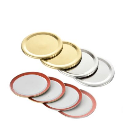 Canning Jar Lids and Bands with Silicone Seals Rings Leak Proof and Secure Canning Jar Caps