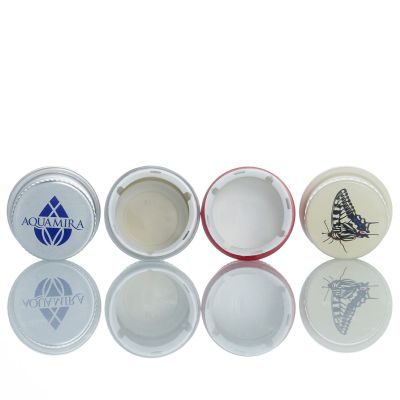 factory 28mm aluminum cap with plastic ring high quality still and sparkling mineral water bottle caps