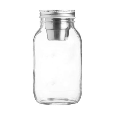 Rust Proof Silver Stainless Steel Food Grade 70mm Salad Condiments Storage Cup Mason Jar Lid