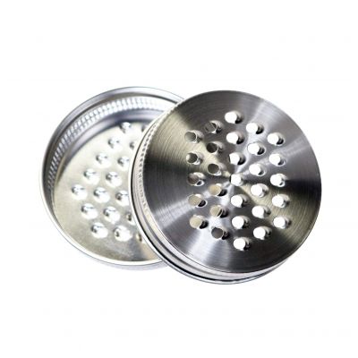 High Quality 70mm Regular Mouth Stainless Steel Grater Lid For Mason Jar