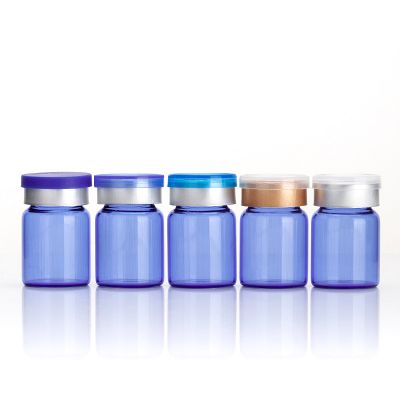 Factory Price High Quality Cosmetic Bottle Blue Glass Essential Oil Bottle