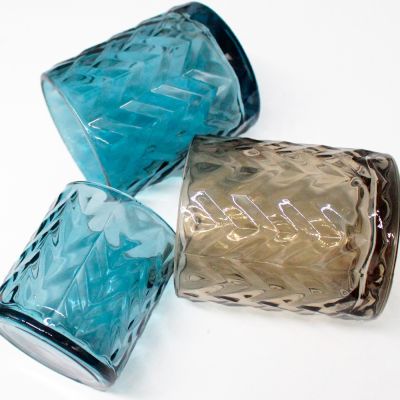 fancy gift box for candle jar paper box for bath with ripple clear glass