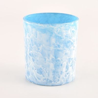 elegant glass candle jar luxury frosted candle vessel wholesale
