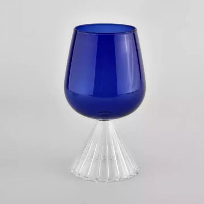 unique design glass jar borosilicate glass candle holder