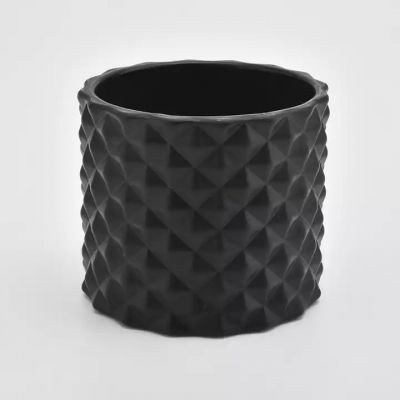 matte black flower pattern delicate glass candle for Candle Make