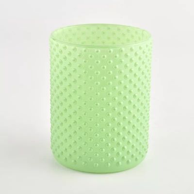 Hot sale special shape candle holder with spring green color for wedding