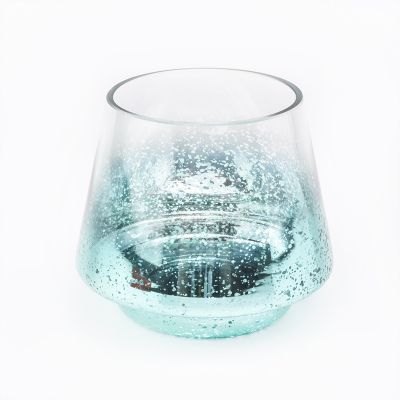 electroplated starry sky candle jar for candle making customized color glass candlestick