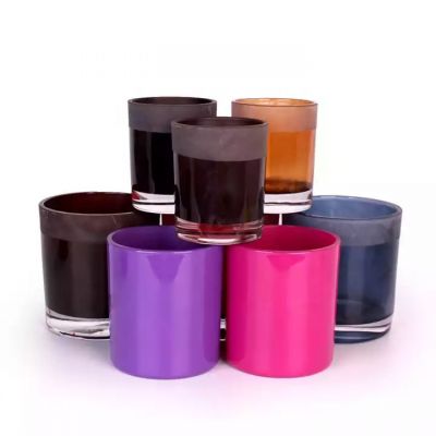 18oz empty painted cylinder large candle glass jar containers holders vessel 540ml