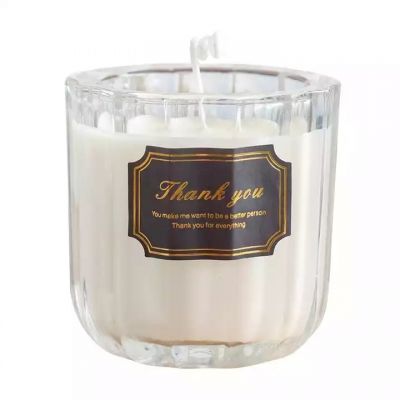 Wholesale fashion home empty round glass candle jar with cover