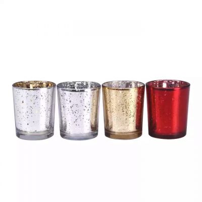 luxury empty glass candle jars with wooden lids Candle cup